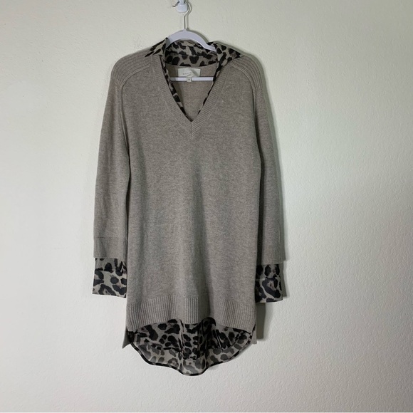 Brochu Walker Womens the printed layered long sleeve looker dress M - Picture 2 of 10